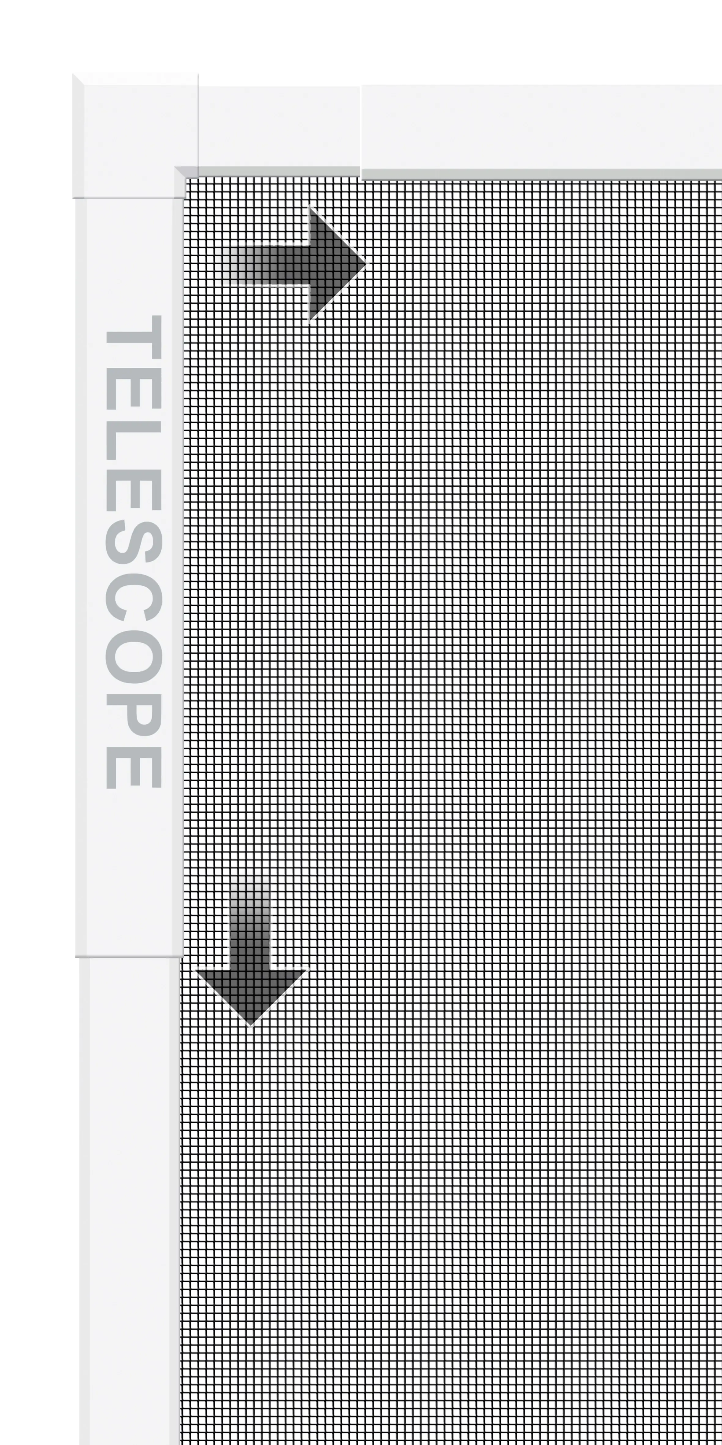 Schellenberg Fliegenschutz-Fenster TELESCOPE 60 x 70 - 100 x 120 cm anthrazit/weiß