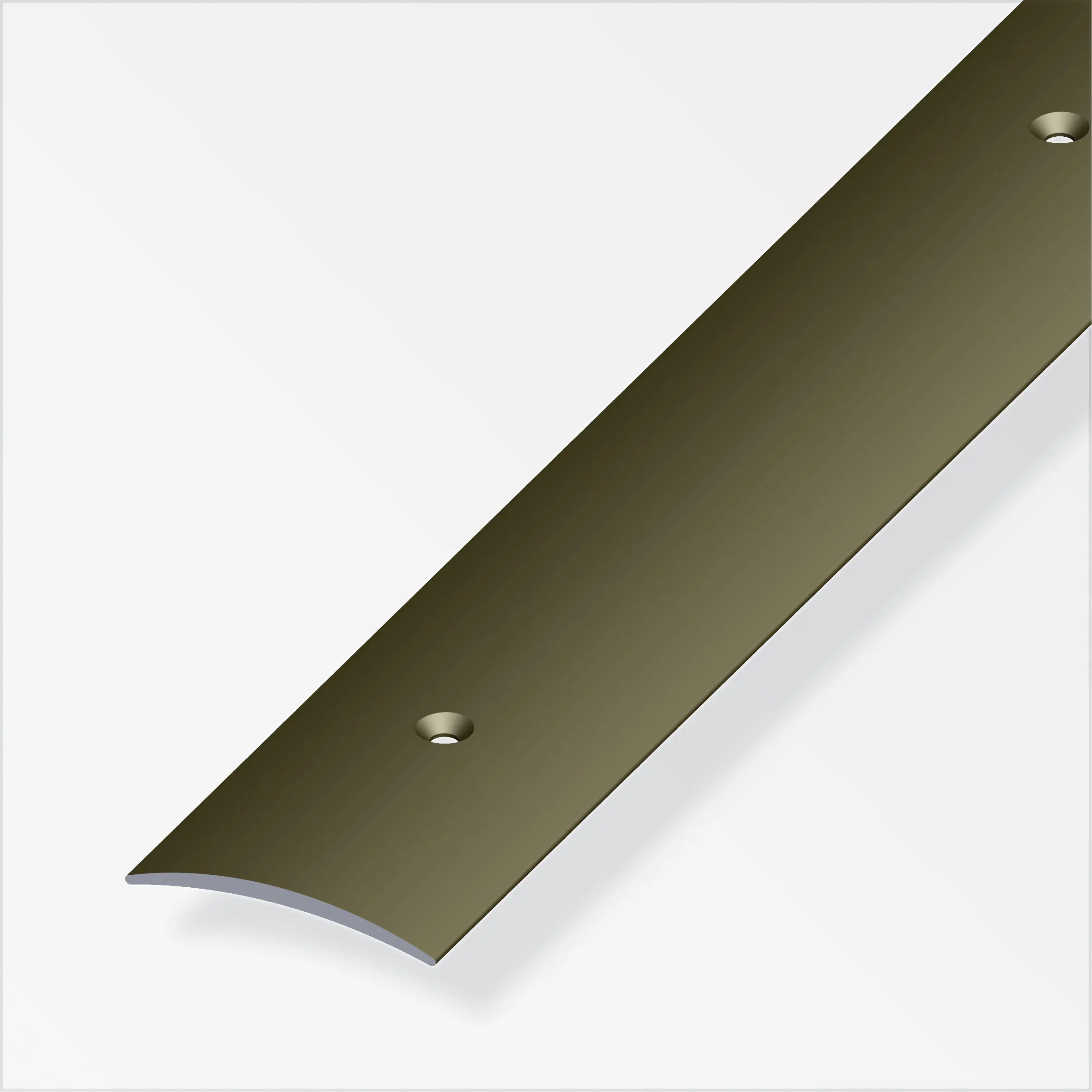 alfer Übergangsprofil 2 m, 50 x 5 mm Aluminium eloxiert bronze