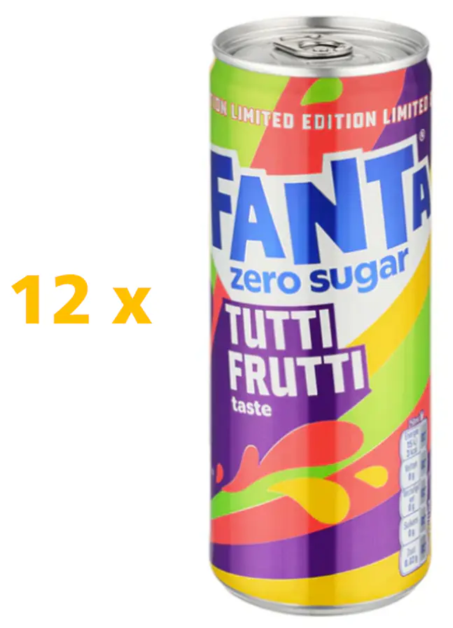 Fanta Tutti Frutti Zero Sugar 12 x 0,25L 