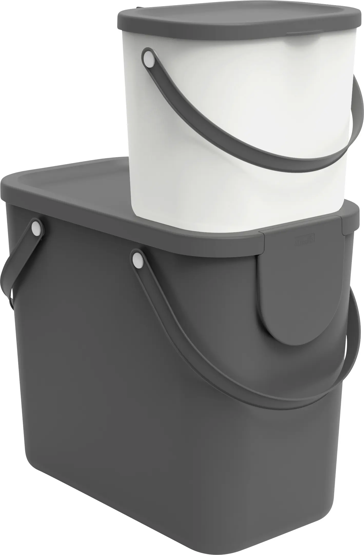 Rotho Mülltrennungssystem Albula 25 L anthrazit Recyclingbehälter Rotho Mülltrennungssystem Albula 25 L anthrazit Recyclingbehälter