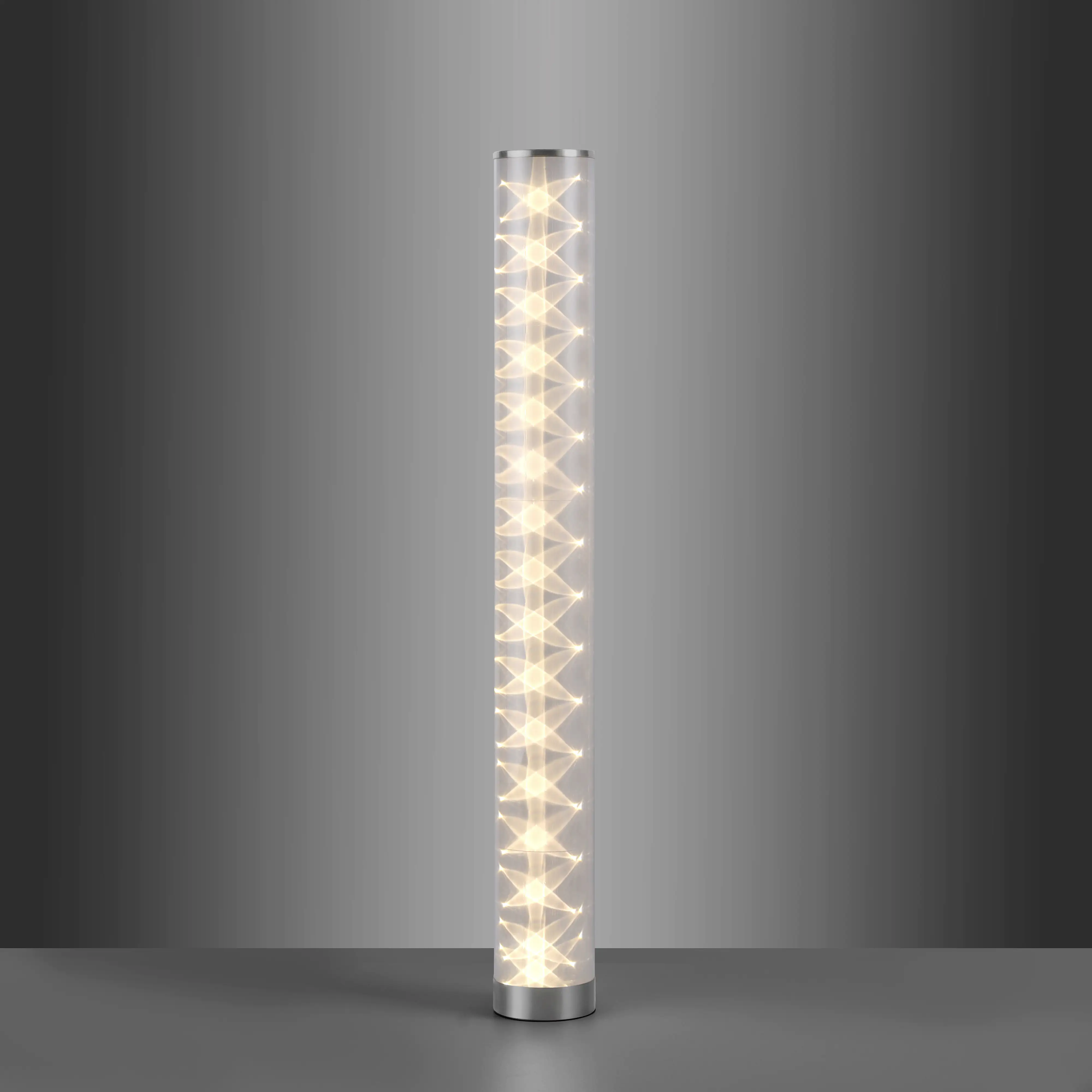 JustLight LED Stehleuchte Bingo Säule chrom