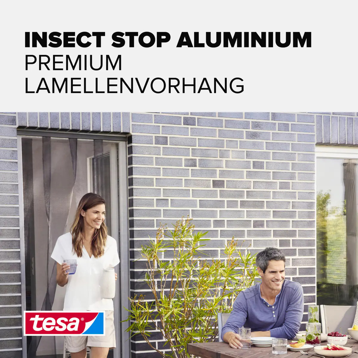 tesa Lamellentür Premium Teleskop 95 x 220 cm anthrazit