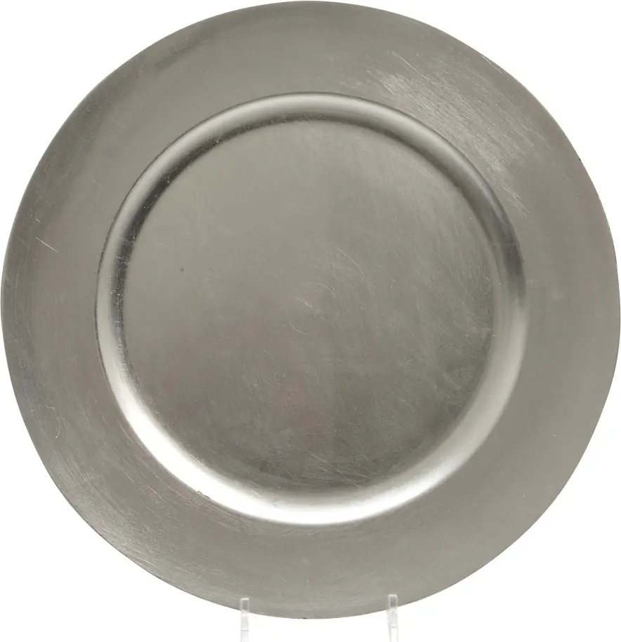 Kaemingk Kunststoffteller silber Ø 33 cm