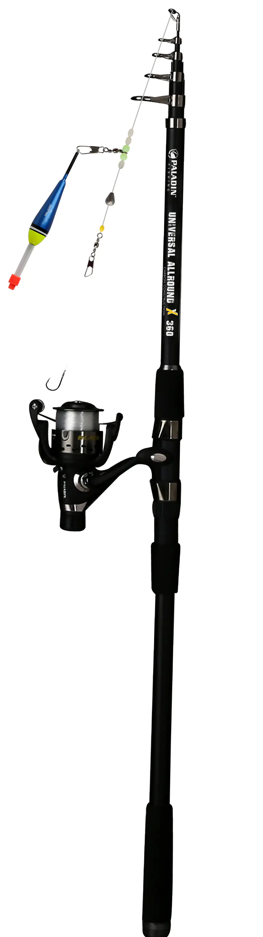 Paladin Telerute mit Rolle und Alu-Weitwurfspule Allround Combo