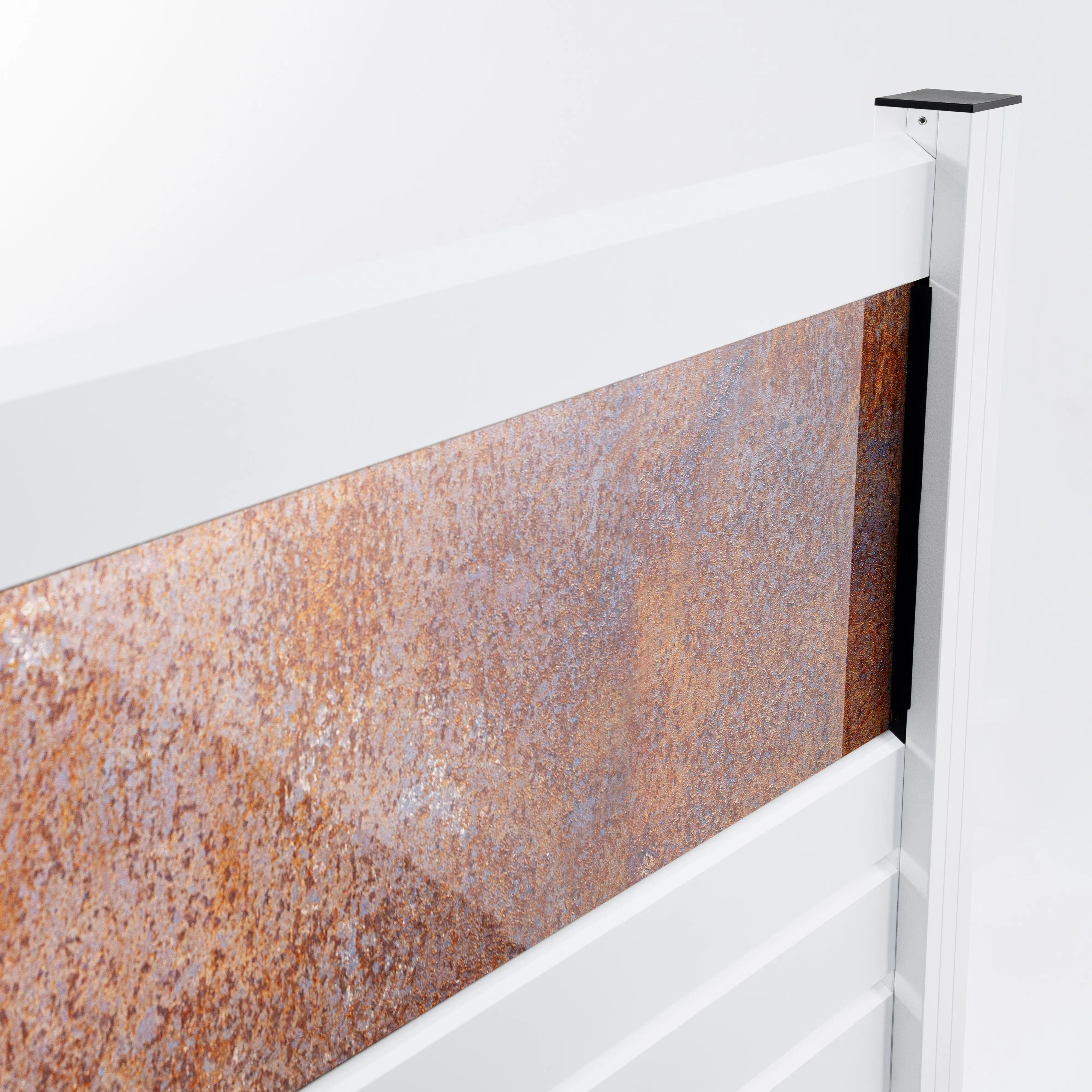 Ambiente Alu-Zaun Grundset Rhombus MINI 187 x 184,2 cm weiß 