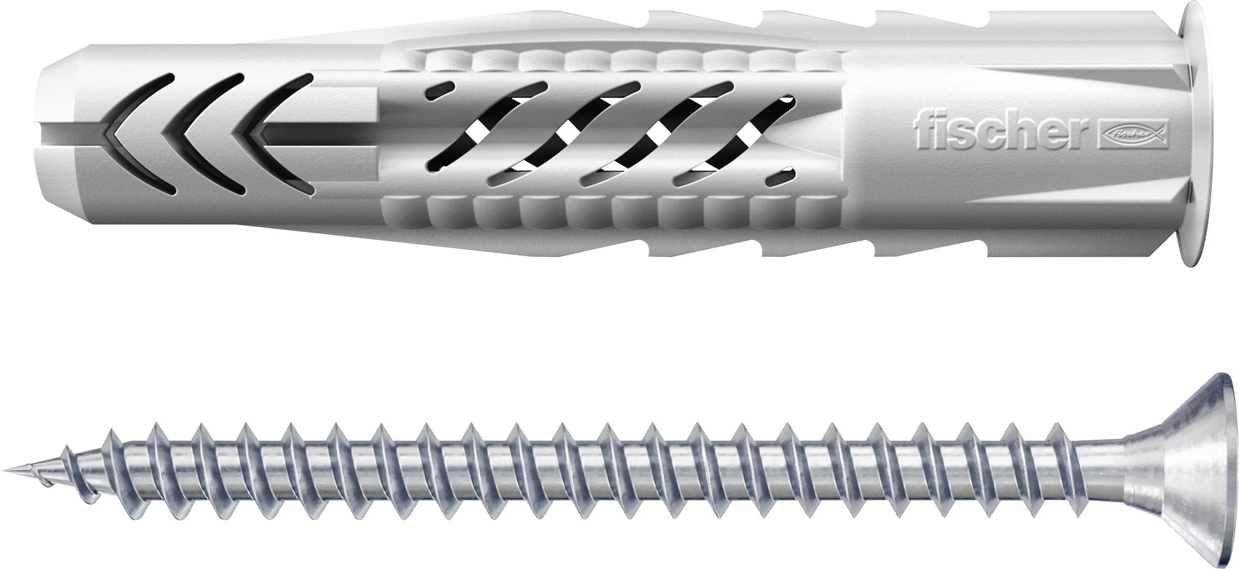 Fischer Universaldübel UX 6 x 50 mm mit Rand & Schraube - 10 Stück