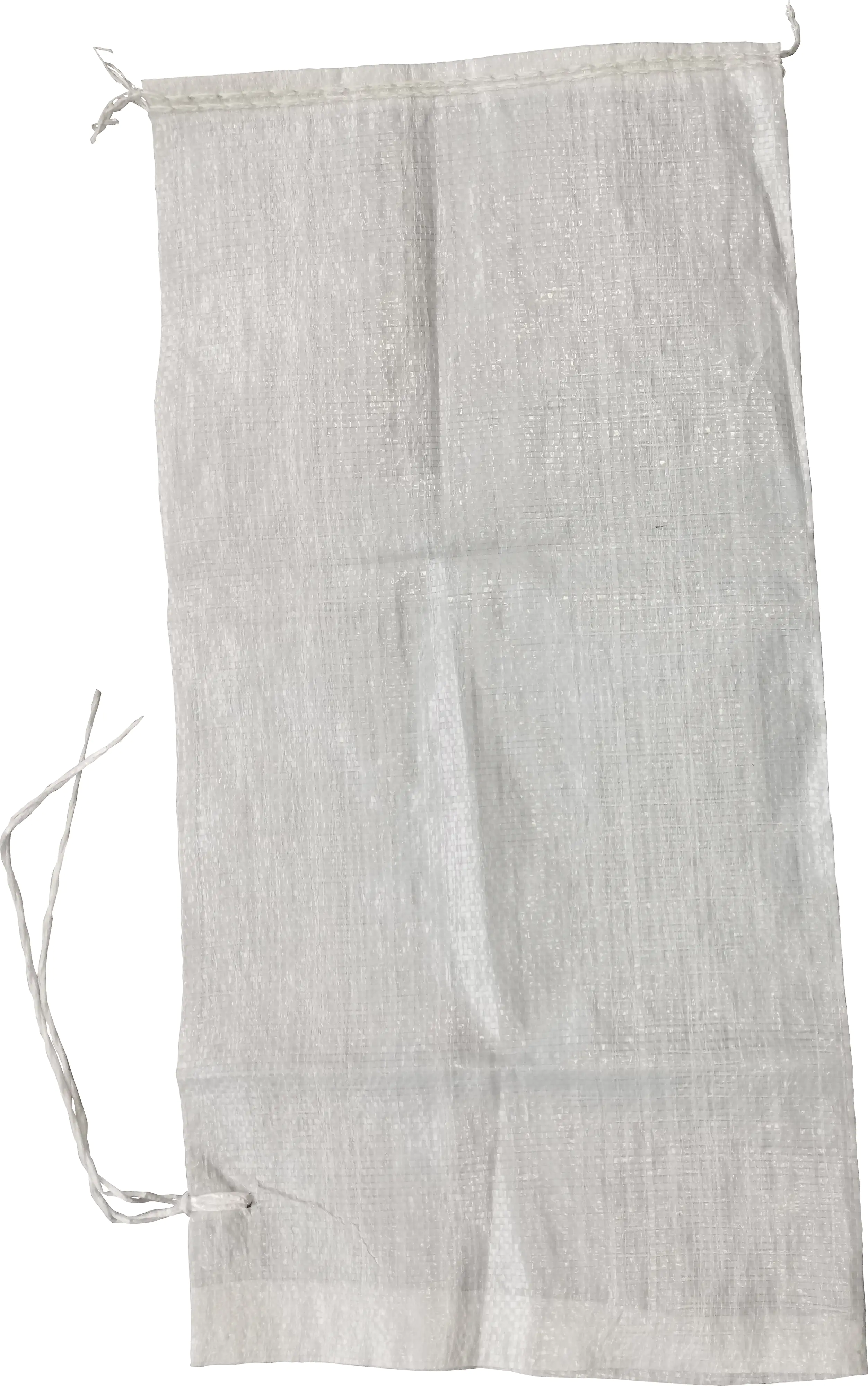 Gewebesack Sandsack 60 x 30 cm weiß mit Band zum Verschließen Gewebesack Sandsack 60 x 30 cm weiß mit Band zum Verschließen
