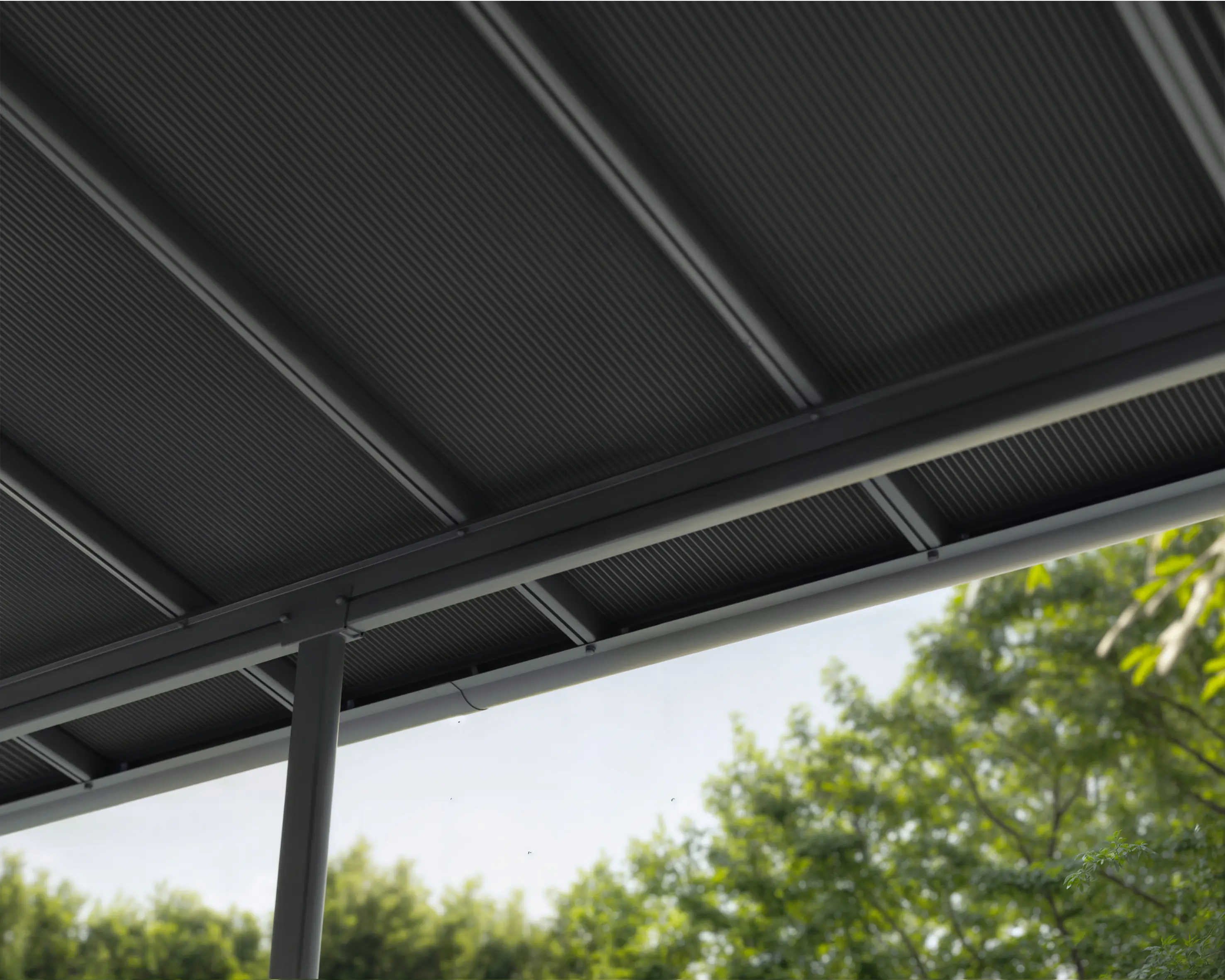Canopia Terrassenüberdachung Sierra Cabrio 314 x 295 cm grau 