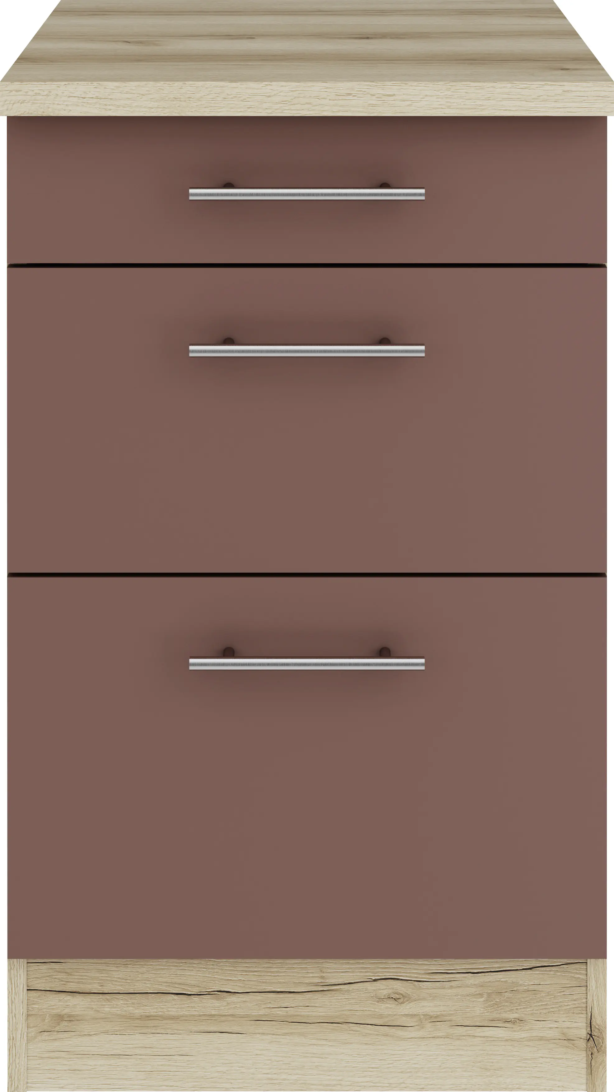 Optifit Unterschrank Bari 407 rostrot/eiche 50 cm