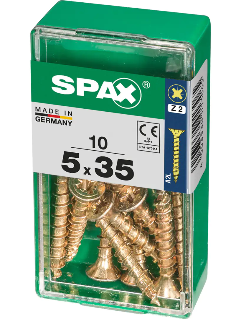 Spax Universalschrauben 5.0 x 35 mm PZ 2 - 10 Stk.