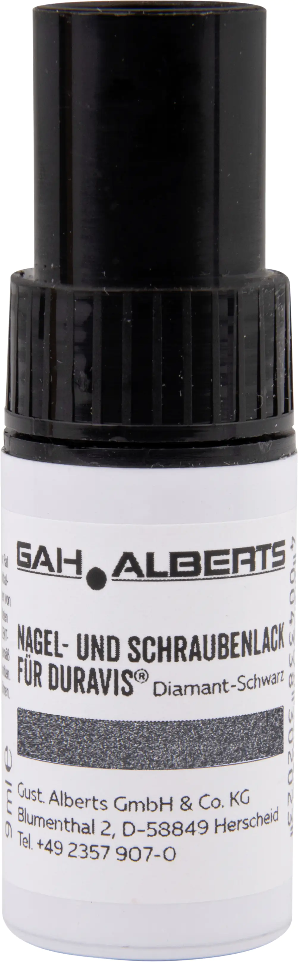 Alberts Duravis Nagel u. Schrauben Lack schwarz diamant 9 ml