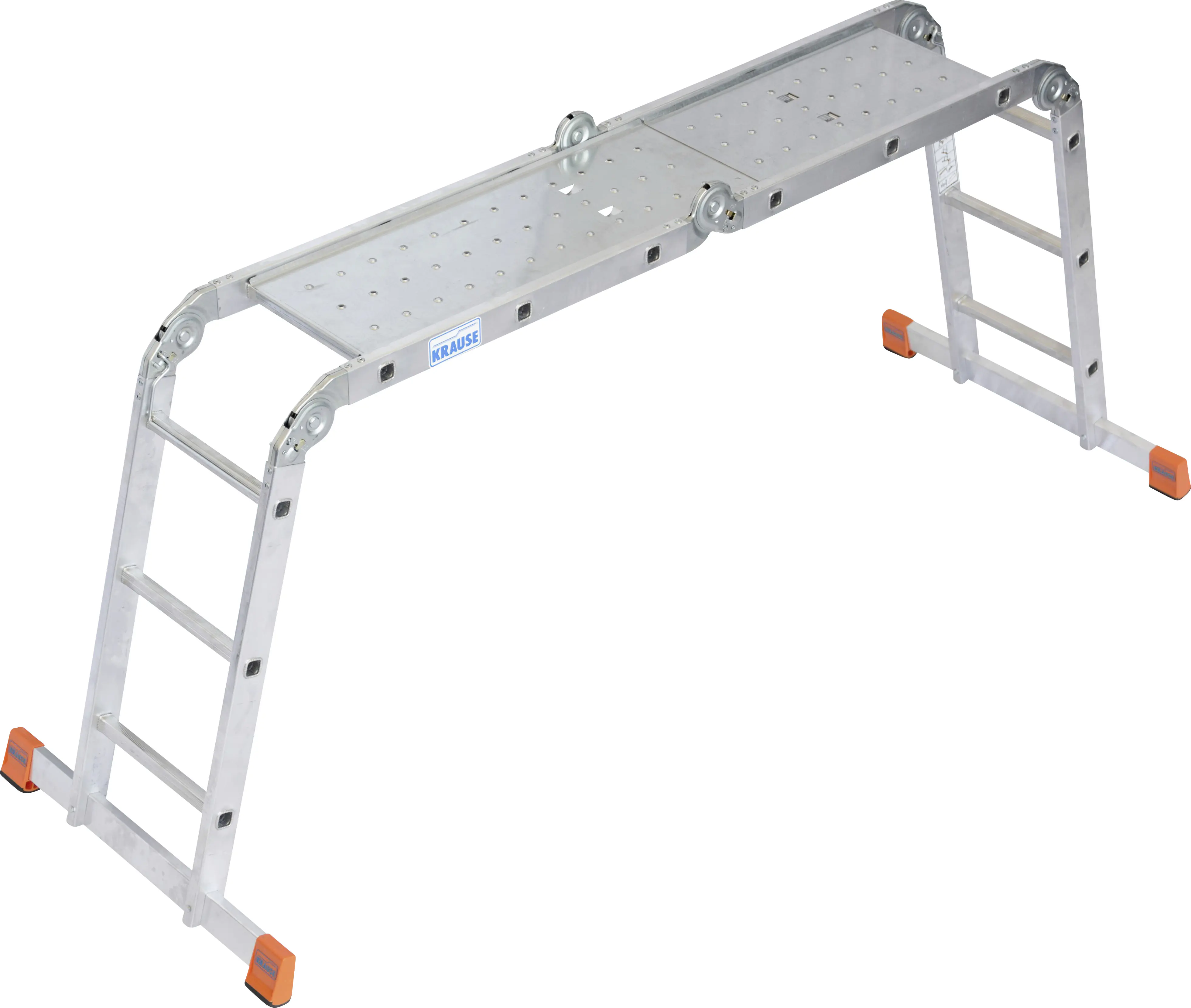 Krause Aluminium-Gelenkleiter MONTO MultiMatic mit Plattform 4,40 m