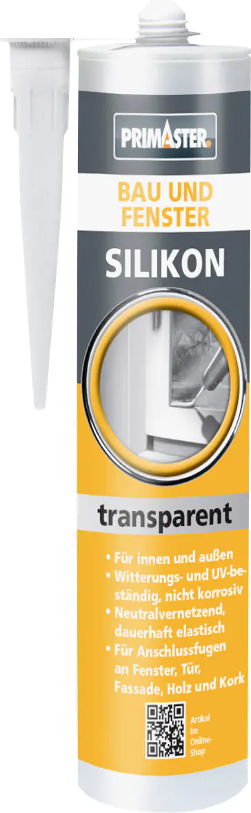 Primaster Bau und Fenster Silikon transparent 310 ml