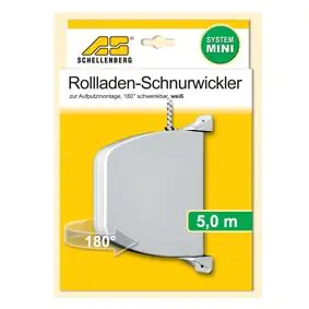 Schellenberg Aufschraubwickler inkl. 5 m Schnur schwenkbar weiß Schellenberg Aufschraubwickler inkl. 5 m Schnur schwenkbar weiß