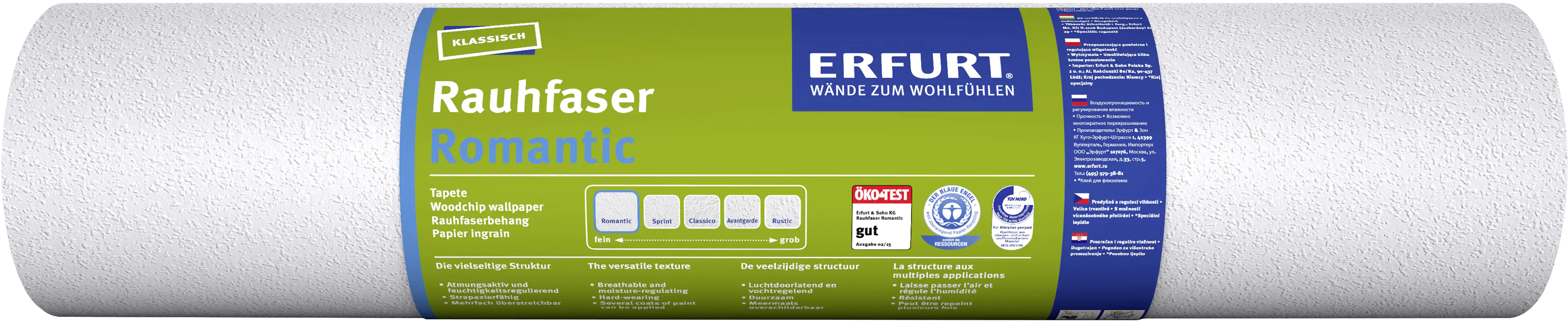 Erfurt Rauhfaser Romantic 25 x 0,53 m Erfurt Rauhfaser Romantic 25 x 0,53 m