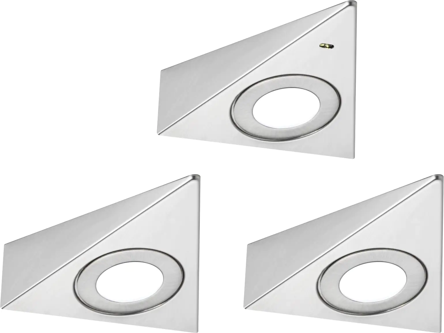 Paulmann LED Unterbauleuchte Trias eisen gebürstet neutralweiß 3 er Set Paulmann LED Unterbauleuchte Trias eisen gebürstet neutralweiß 3 er Set
