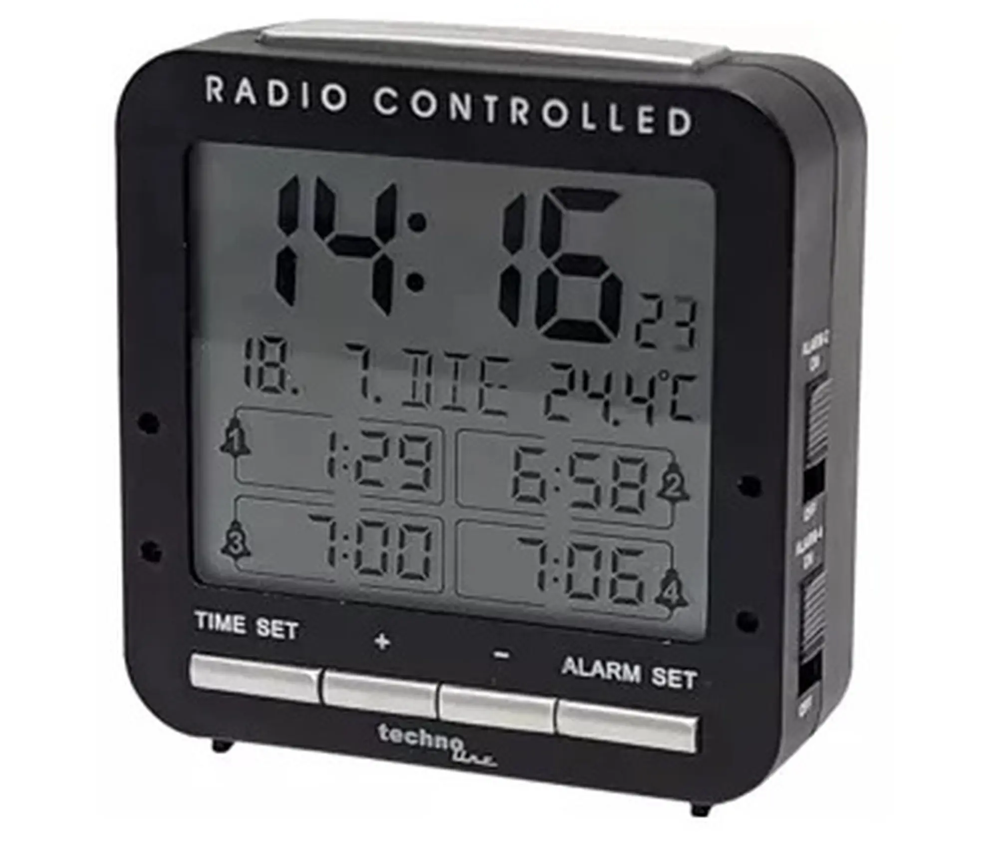 Technoline Funkwecker WT245 digital schwarz