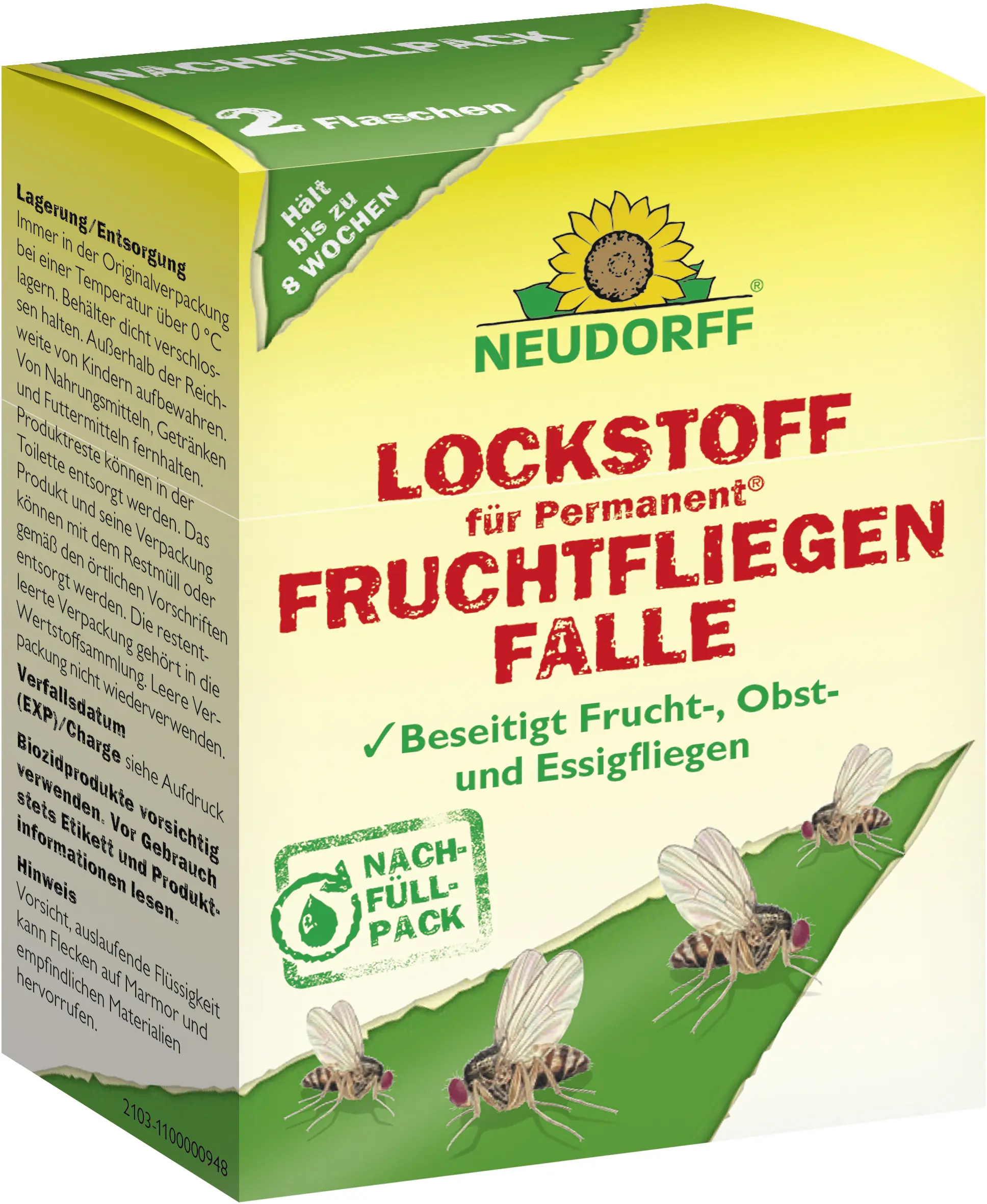 Neudorff Permanent Lockstoff für Obstfliegenfalle Fruchtfliegenfalle 2 x 30 ml Neudorff Permanent Lockstoff für Obstfliegenfalle Fruchtfliegenfalle 2 x 30 ml
