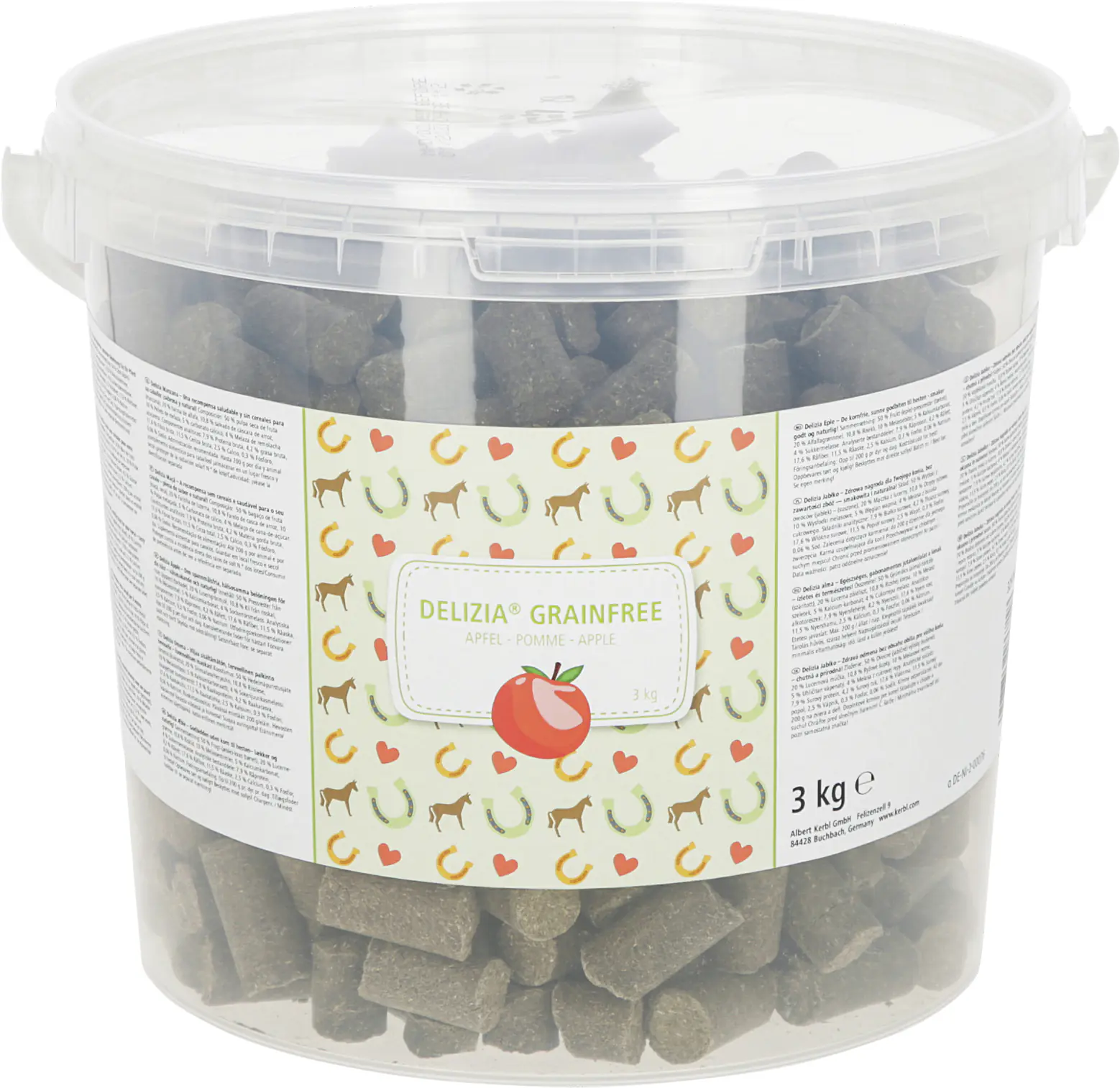 Kerbl Delizia Pferdefutter Apfel getreidefrei 3 kg