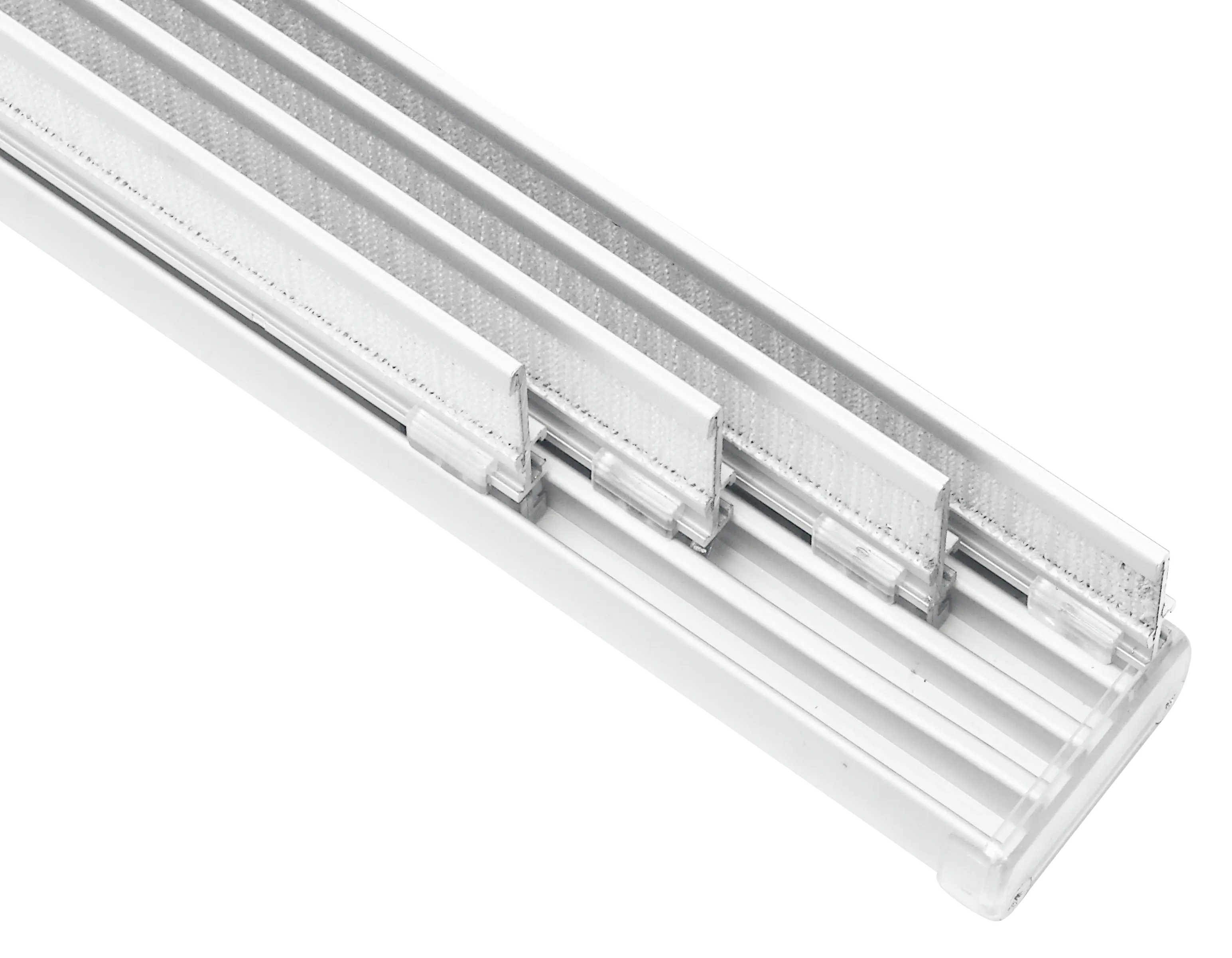 Gardinia Flächenvorhangschiene Komfort Komplett-Set 4-läufig weiß 225 cm Gardinia Flächenvorhangschiene Komfort Komplett-Set 4-läufig weiß 225 cm