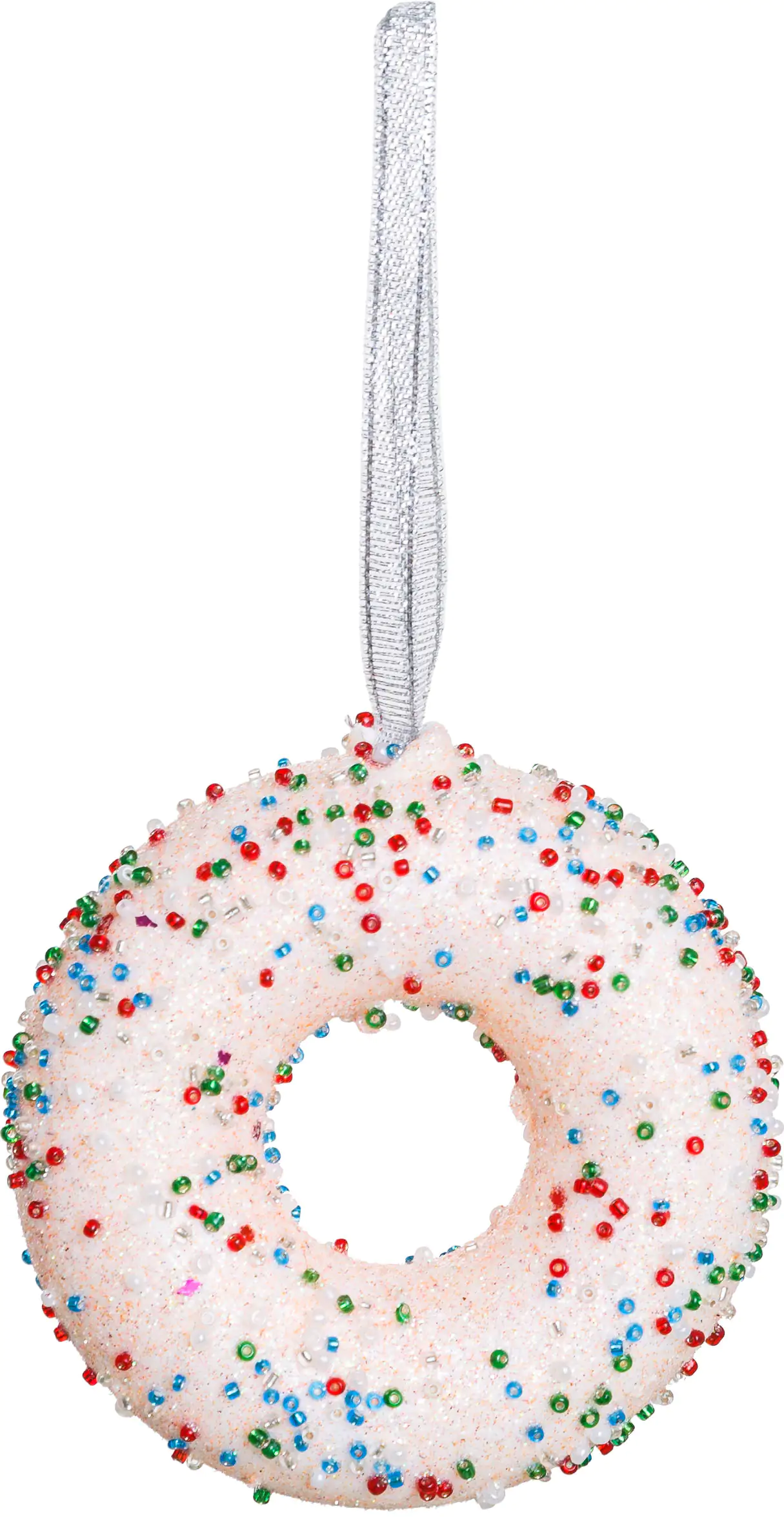 Kaemingk Weihnachtsanhänger Donut mit Perlen