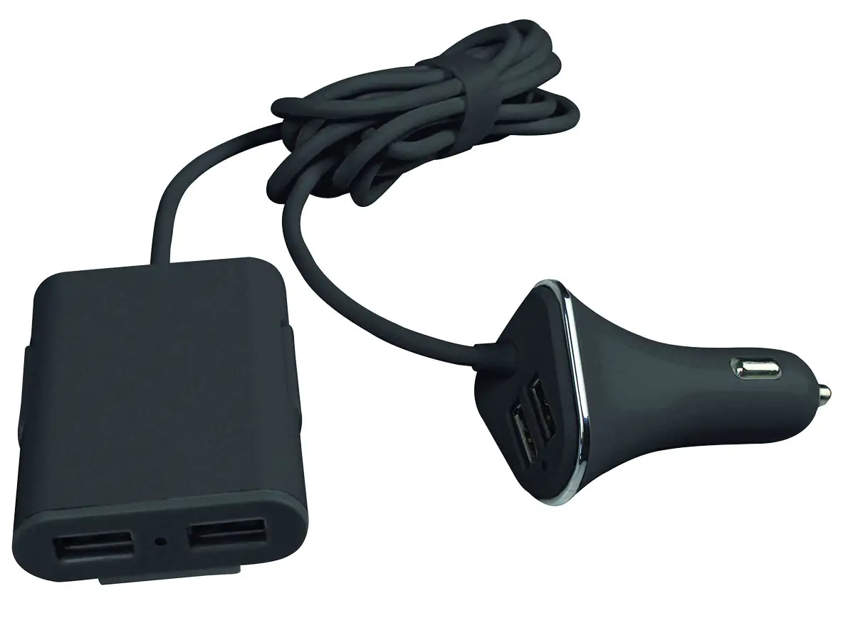 EUFAB USB Ladeadapter mit Kabel und Ladeeinheit für die Rücksitzbank EUFAB USB Ladeadapter mit Kabel und Ladeeinheit für die Rücksitzbank