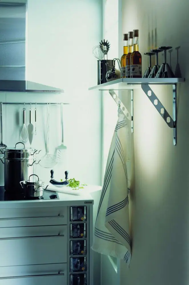 Vormann Alpha Line Garderobenkonsolen chrom 25 x 20 cm