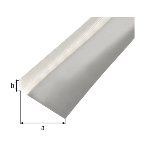 Alberts Glattblech L-Form Aluminium natur 96 x 28 x 2000 mm gekantet
