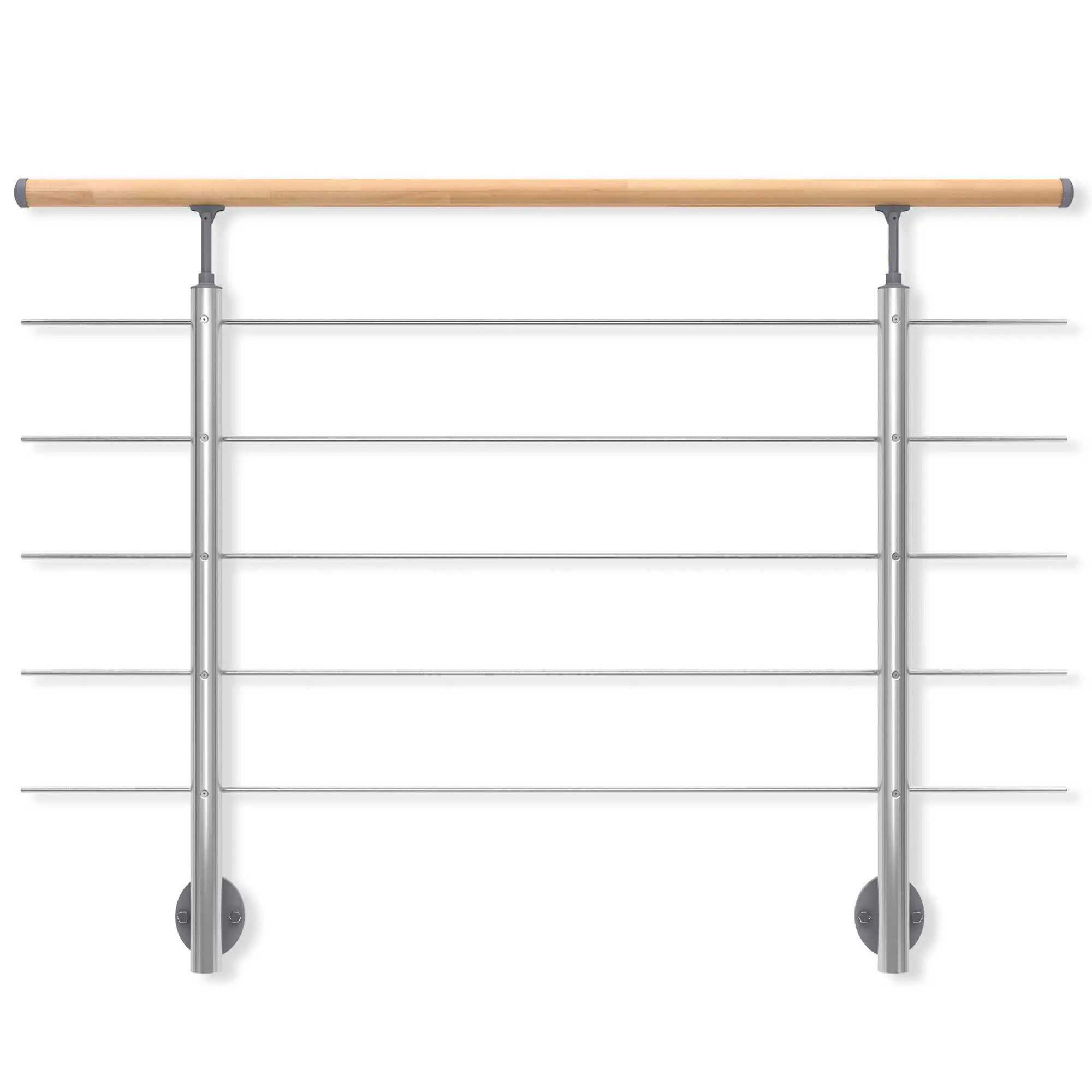 DOLLE Geländerset PS 031 Aluminium mit Buchehandlauf 150 cm