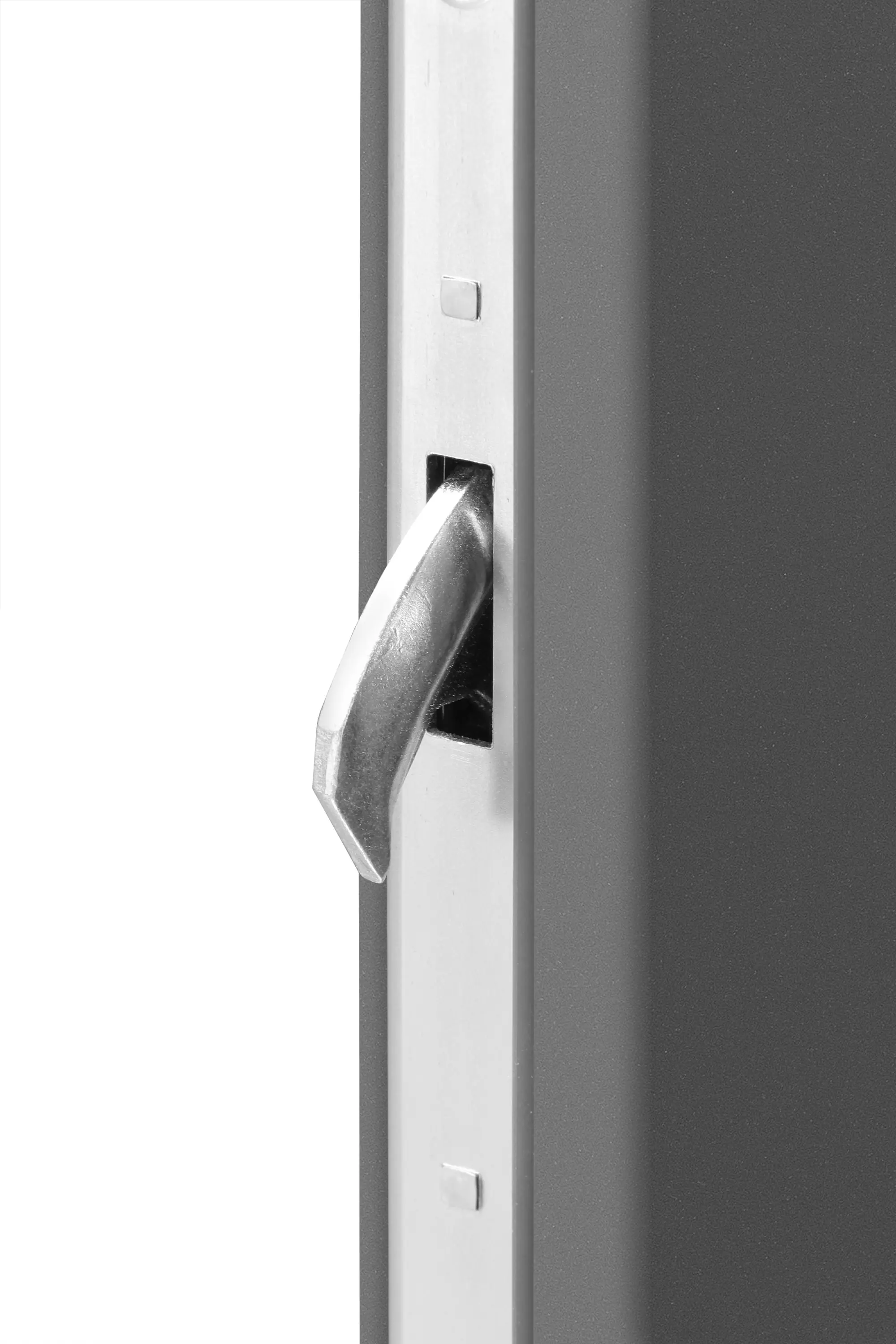 Splendoor Haustür Passivedoor Premium B03 Aluminium/Stahl anthrazit DIN rechts 98 x 208 cm mit Fingerscan