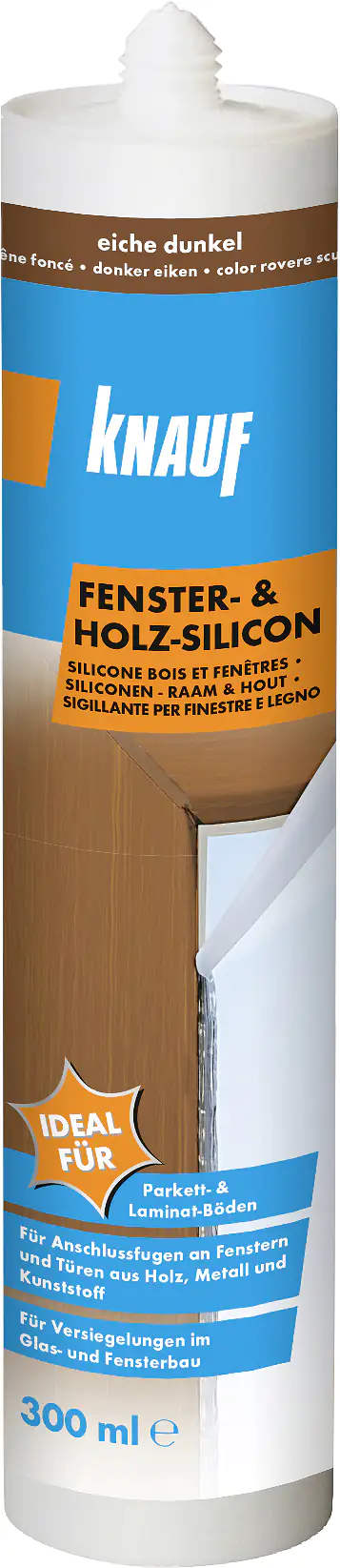 Knauf Fenster und Holz Silikon eiche dunkel 300 ml