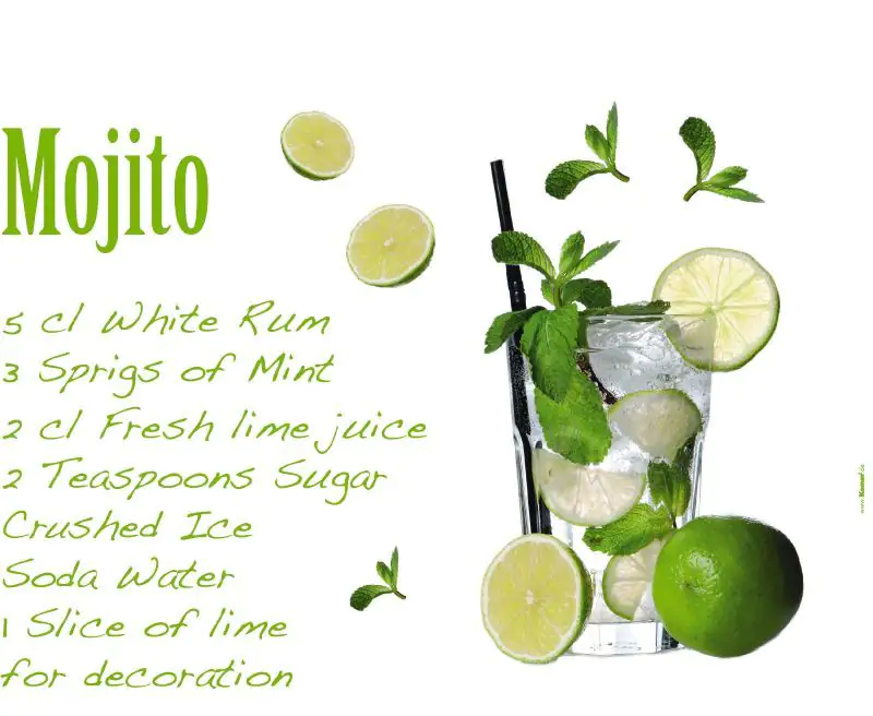 4036834677084 Komar Decosticker Mojito 100 x 70 cm