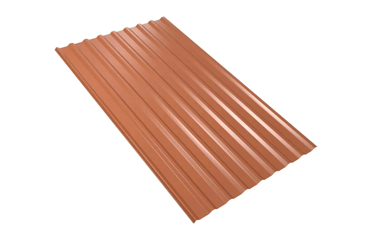 Weckman Trapezblech 200 x 110 cm 0,5 mm ziegelrot Weckman Trapezblech 200 x 110 cm 0,5 mm ziegelrot