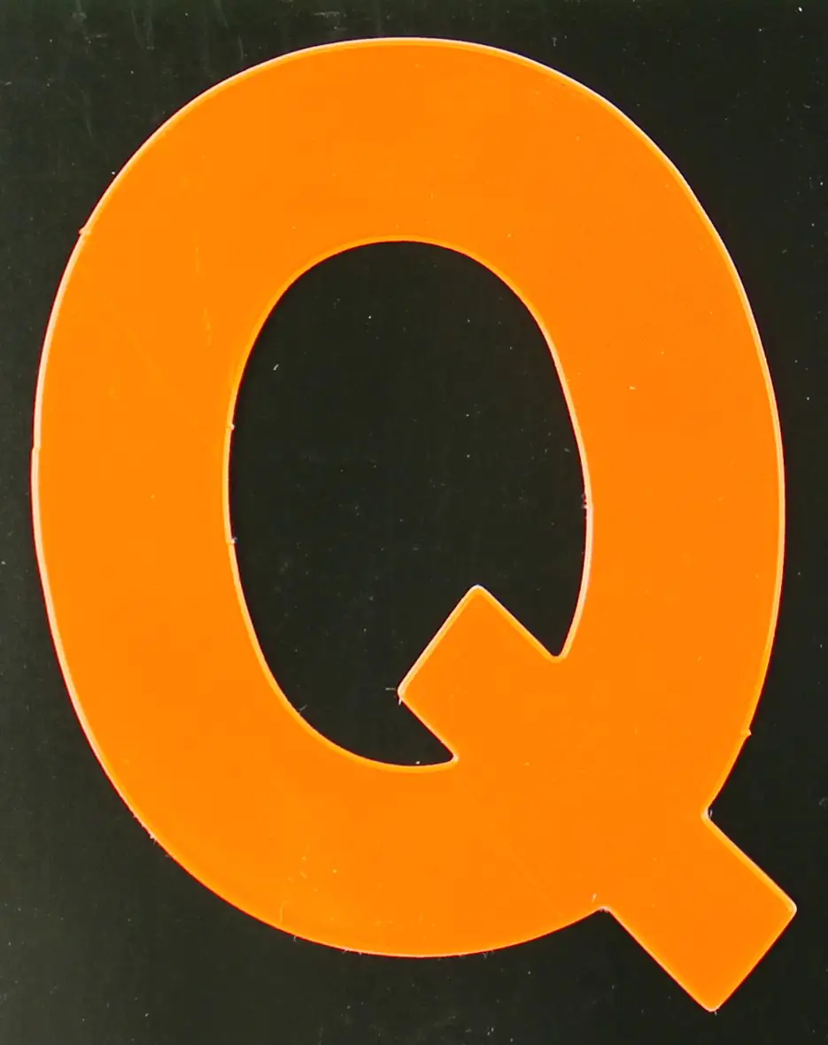 Conacord Reflektierender Klebebuchstabe Q orange "Q"