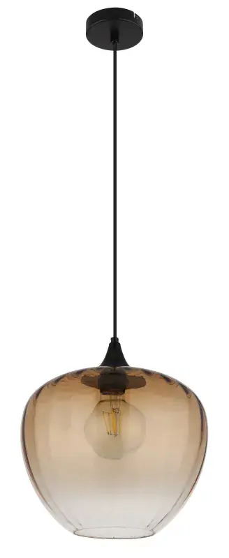 Globo Hängeleuchte Sander 29 x 120 cm (Ø x H) gelb matt