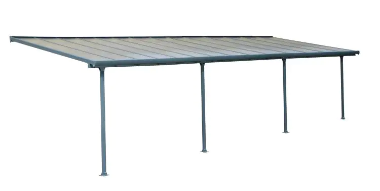 Canopia Terrassendach 1092 x 300 cm grau