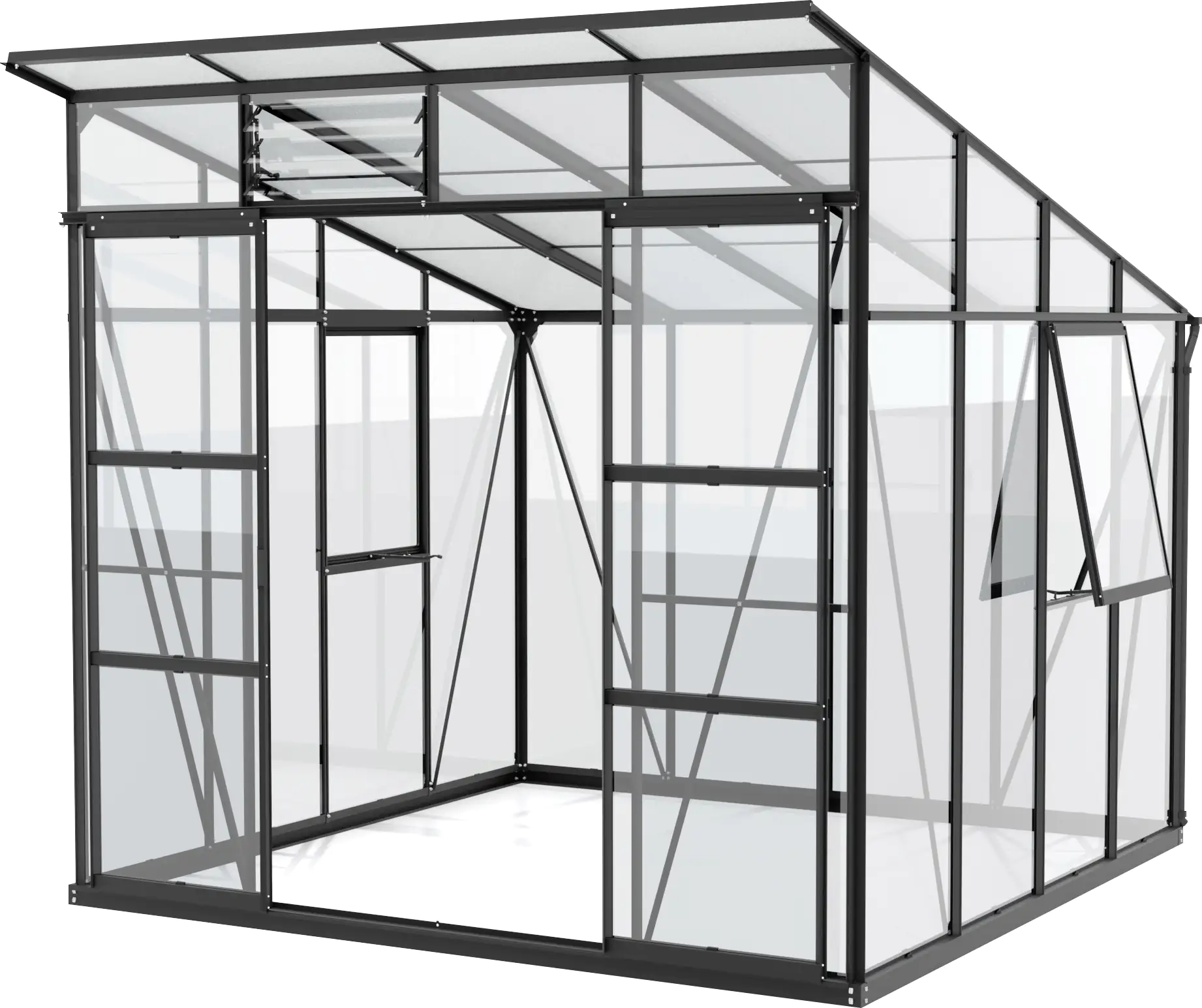 Vitavia Gewächshaus Freya 7600 254 x 254 cm 3 mm Sicherheitsglas