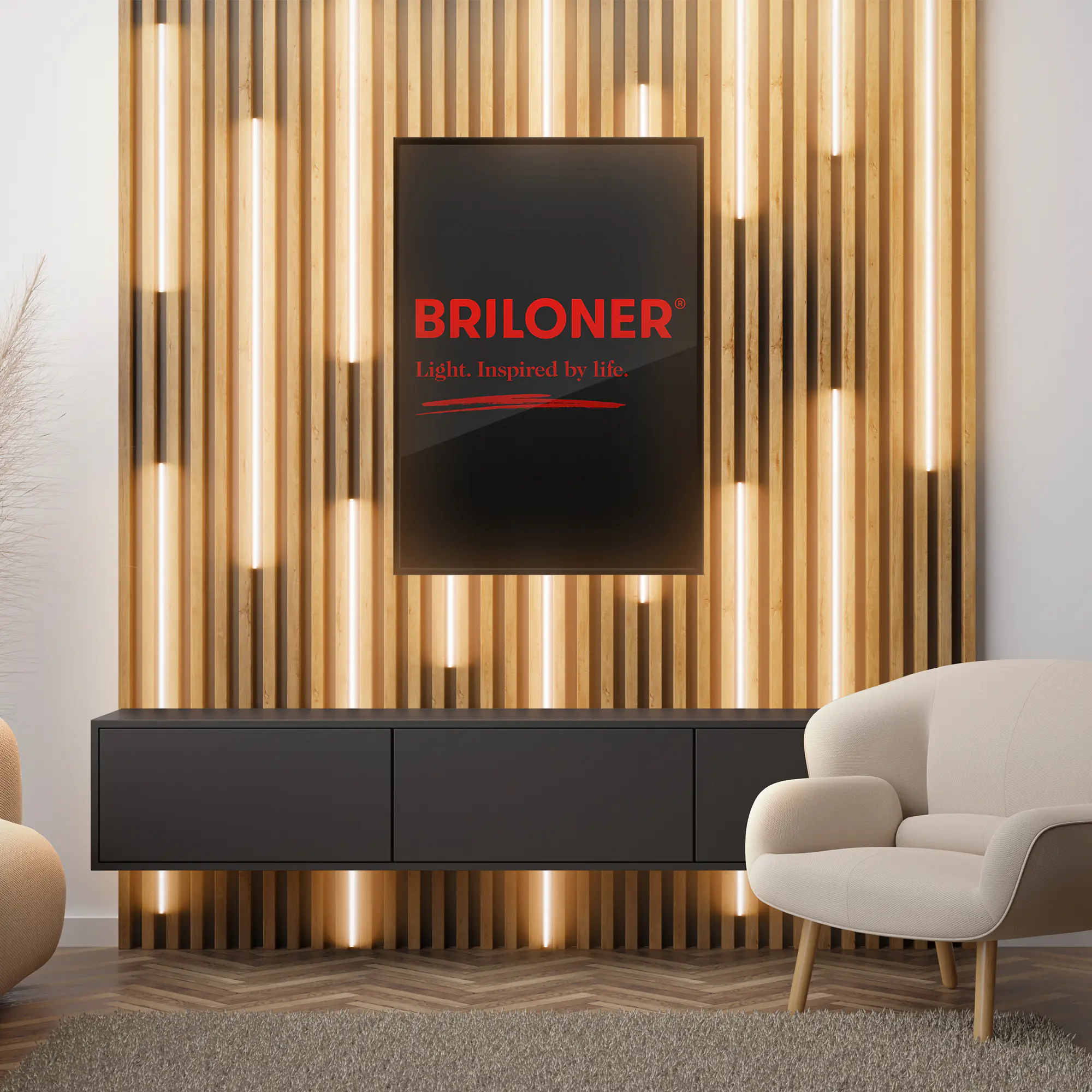 Briloner LED-Streifen Pimp your Panel Erweiterungsset  2,6 m 17,5 W warmweiß