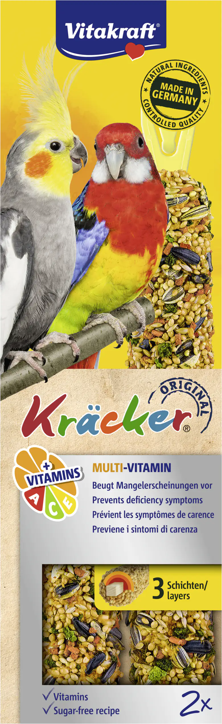 Vitakraft Kräcker® Multi Vitamin 2 Stück / 180 g Vitakraft Kräcker® Multi Vitamin 2 Stück / 180 g