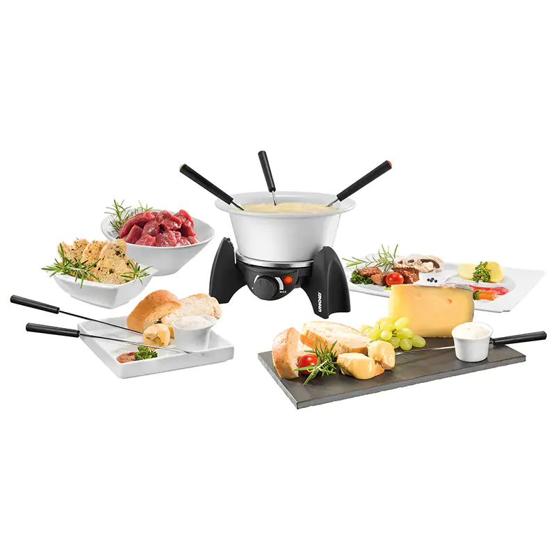 Unold Fondue-Set 48615 500 W, 6 Personen, Keramiktopf