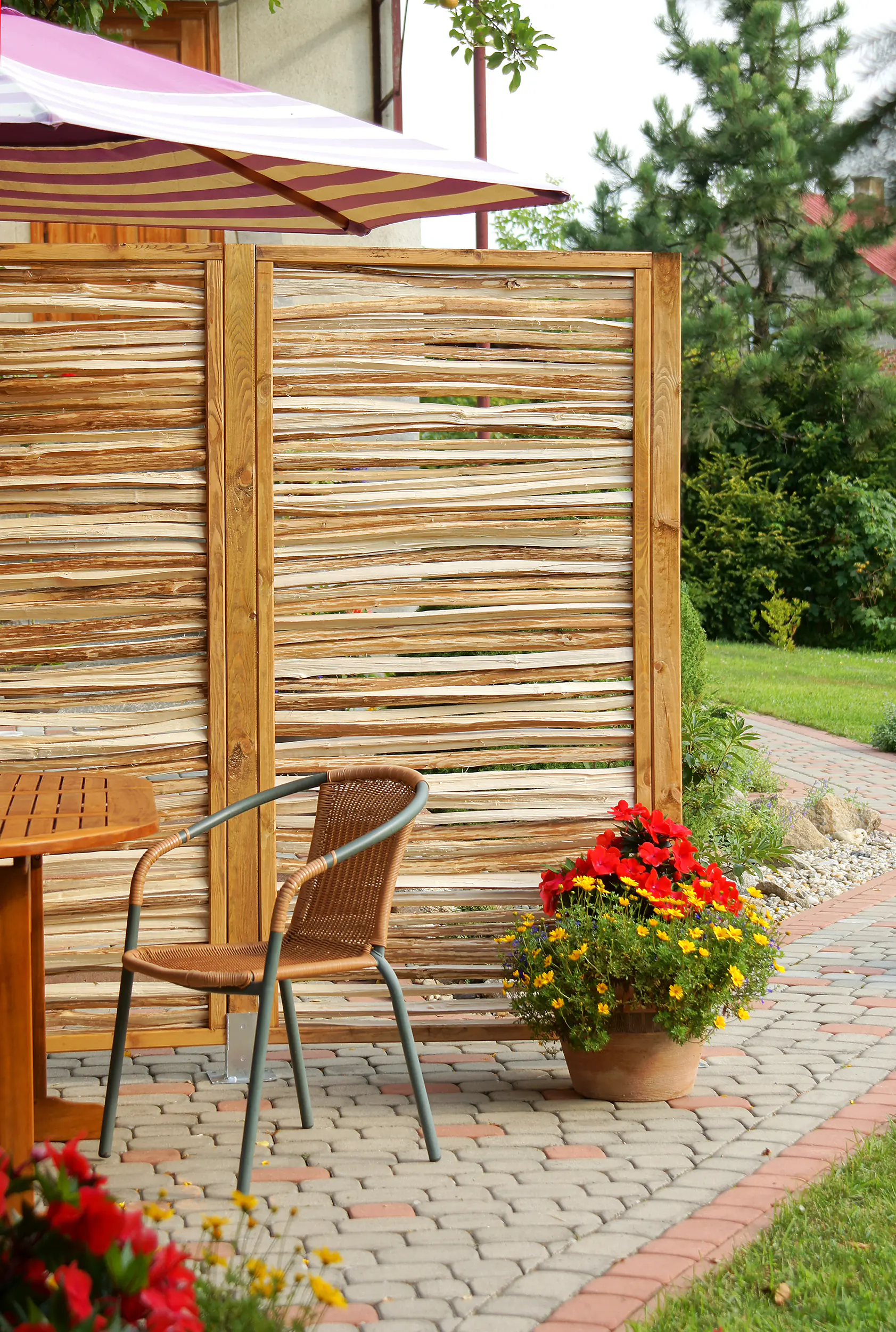Zaunelement Haselnuss 90 x 180 cm Zaunelement Haselnuss 90 x 180 cm