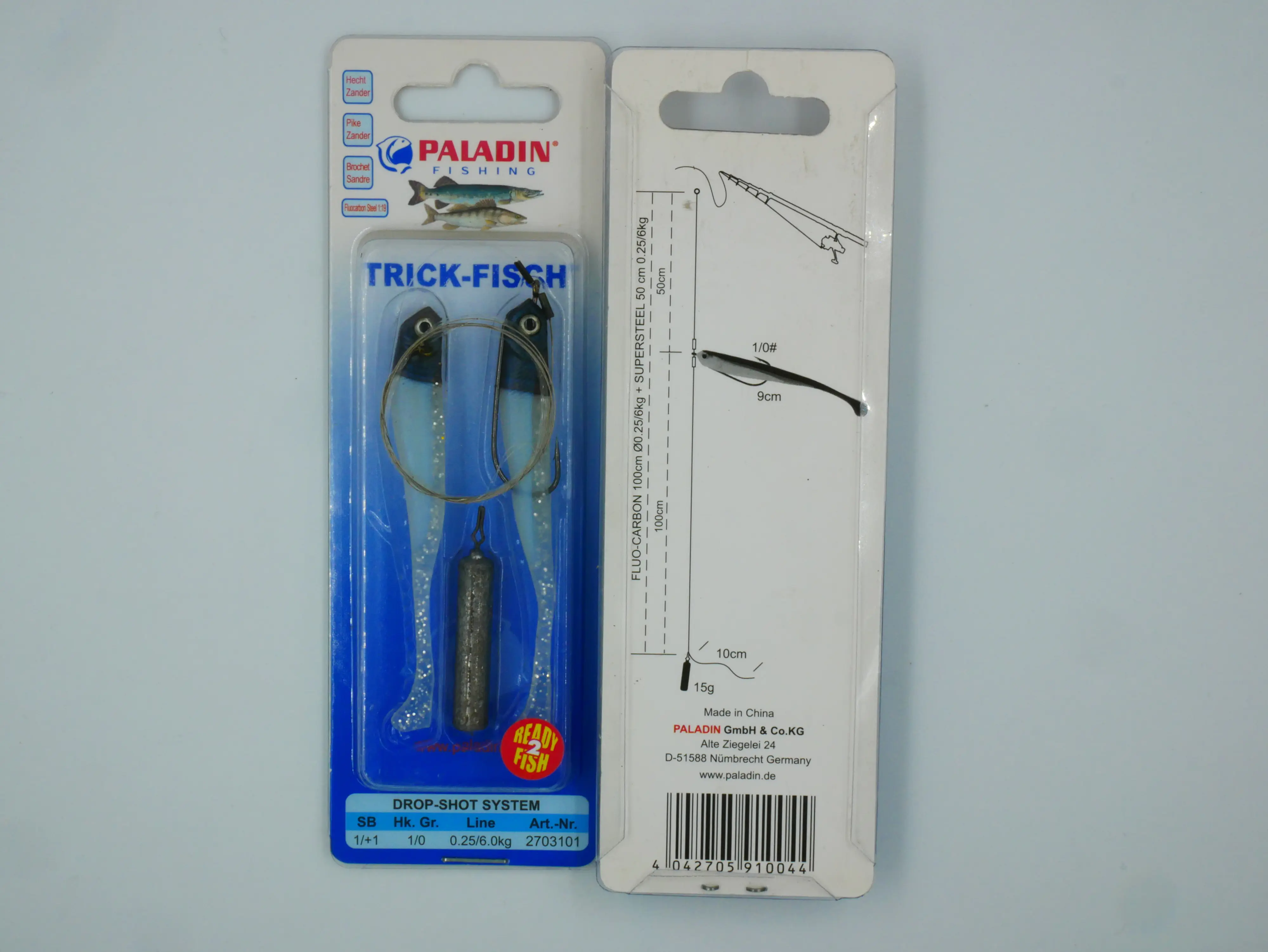 Paladin Drop Shot System Hecht Zander natur Hecht-Zander/natur/15g/9cm