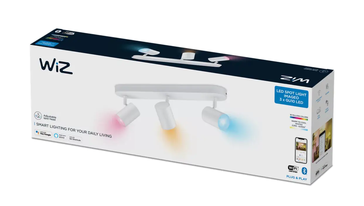 Wiz 3er Spot Imageo 15W RGB weiß Wiz 3er Spot Imageo 15W RGB weiß