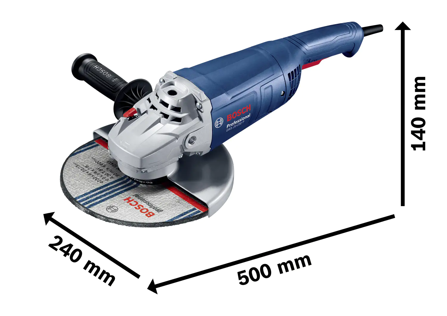 Bosch Professional Winkelschleifer GWS 20-230 P Bosch Professional Winkelschleifer GWS 20-230 P