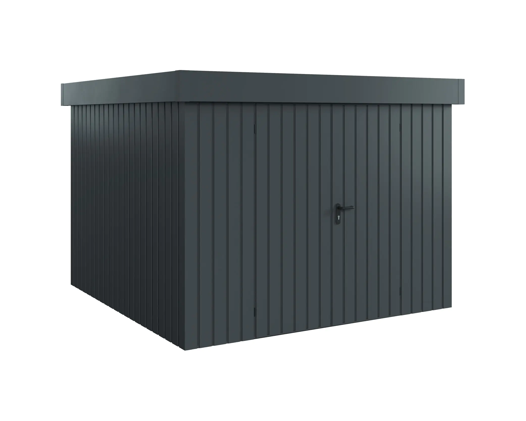 EcoStar Metallgerätehaus Euroline EFD10 anthrazit 262 x 262 cm 2-flg. EcoStar Metallgerätehaus Euroline EFD10 anthrazit 262 x 262 cm 2-flg.