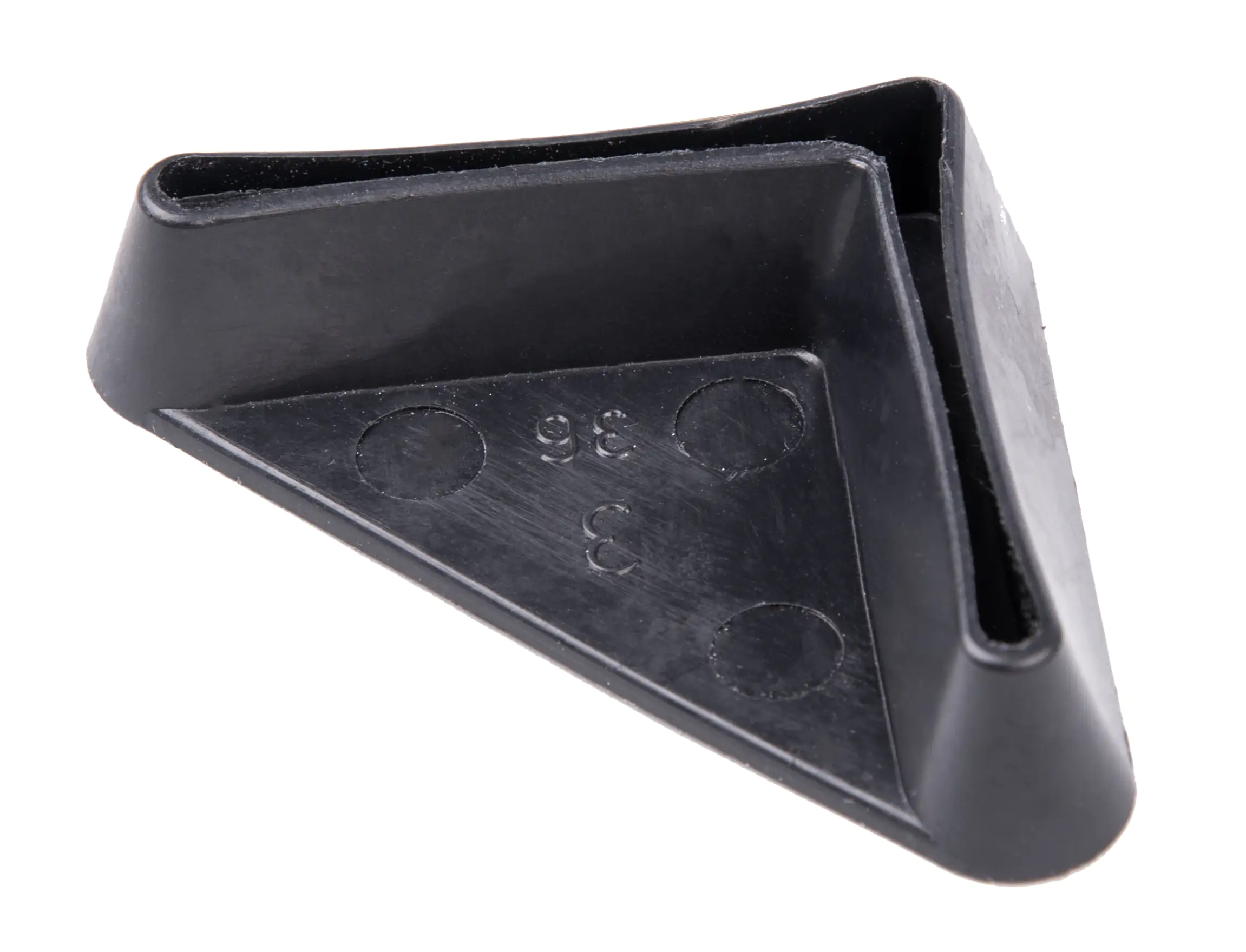 Alberts Regalfuß Polyethylen schwarz 25 x 25 x 9 mm für Profilsystem Conceptor® 4-teilig