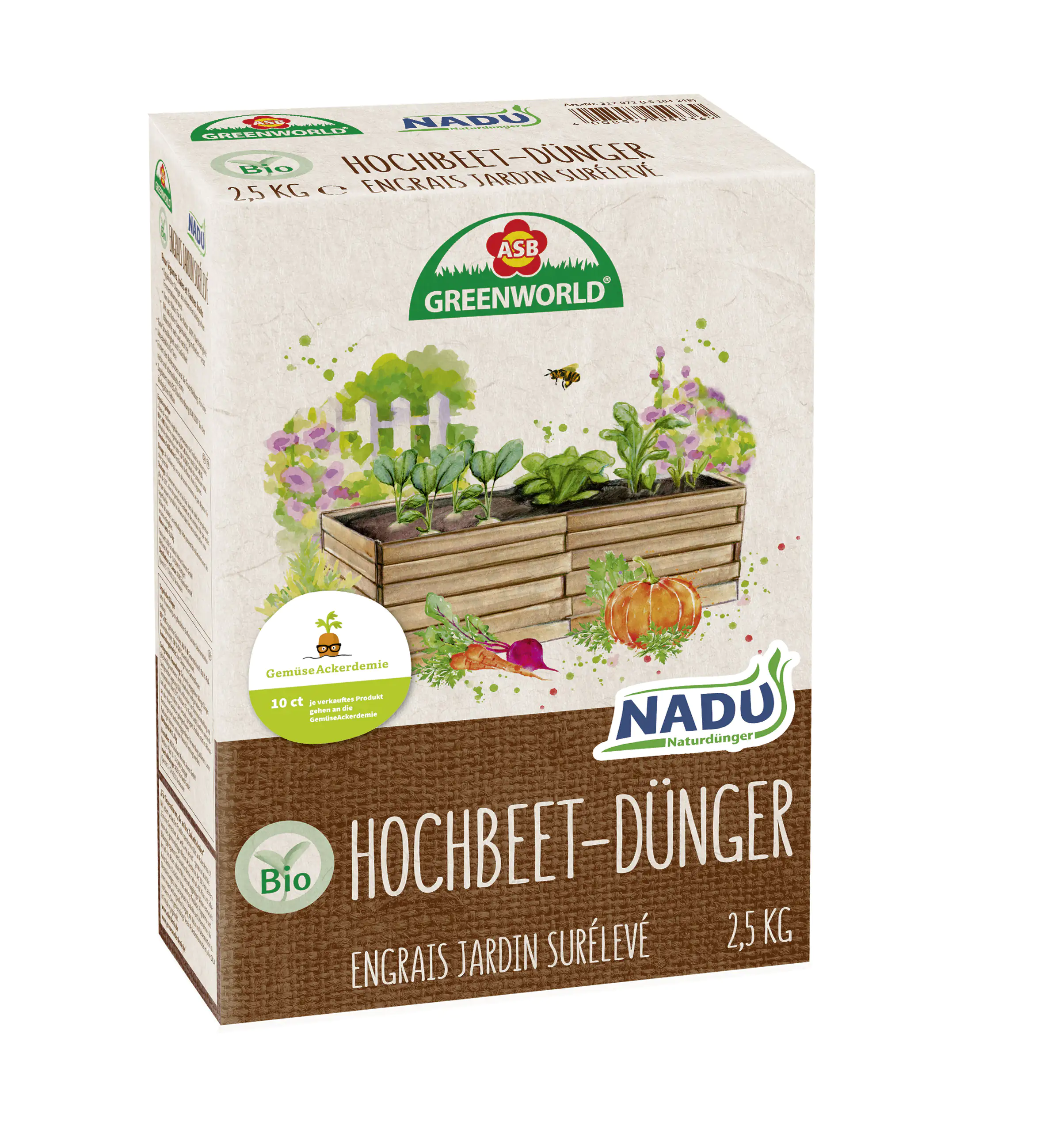 4008557008315 ASB Greenworld Bio Hochbeetdünger Nadu 2,5 kg
