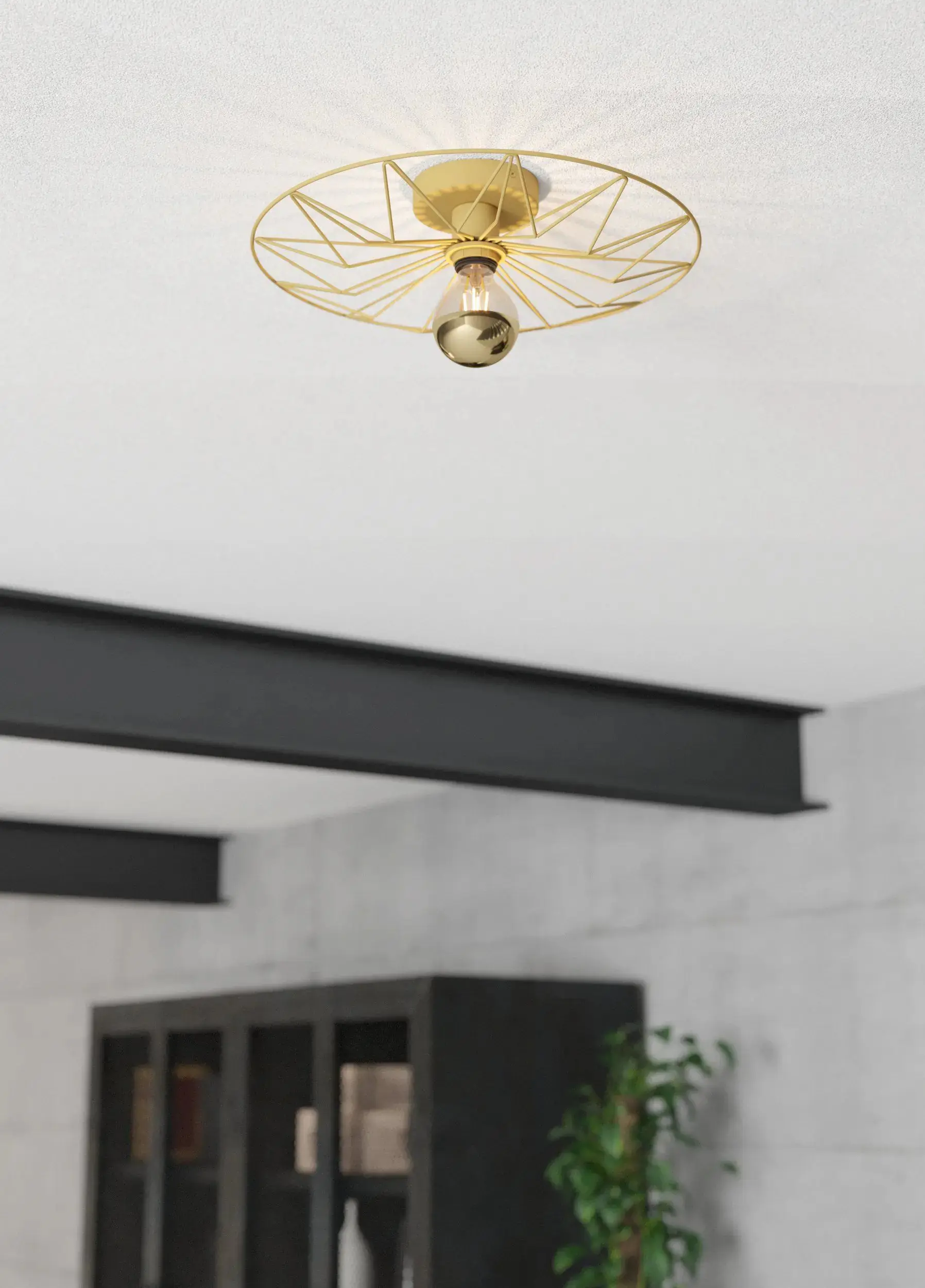 Eglo Deckenleuchte Casanuelo gold Ø 42,5 cm E27, max. 40 W