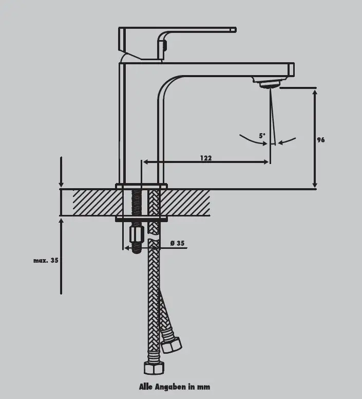 Primaster Waschtischarmatur Ulm verchromt wassersparend Primaster Waschtischarmatur Ulm verchromt wassersparend