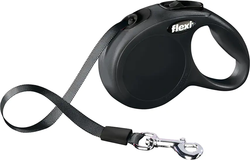 Flexi Hundeleine New Classic XS schwarz, Gurt